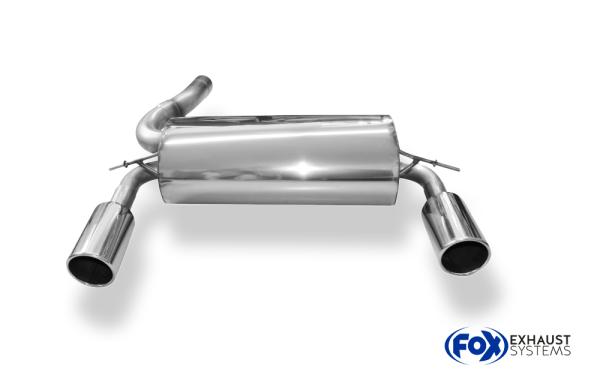 Endschalldämpfer Ausgang rechts/links - 1x100 Typ 16 rechts/links passend für: Ford Kuga I - (2008-2012) Diesel